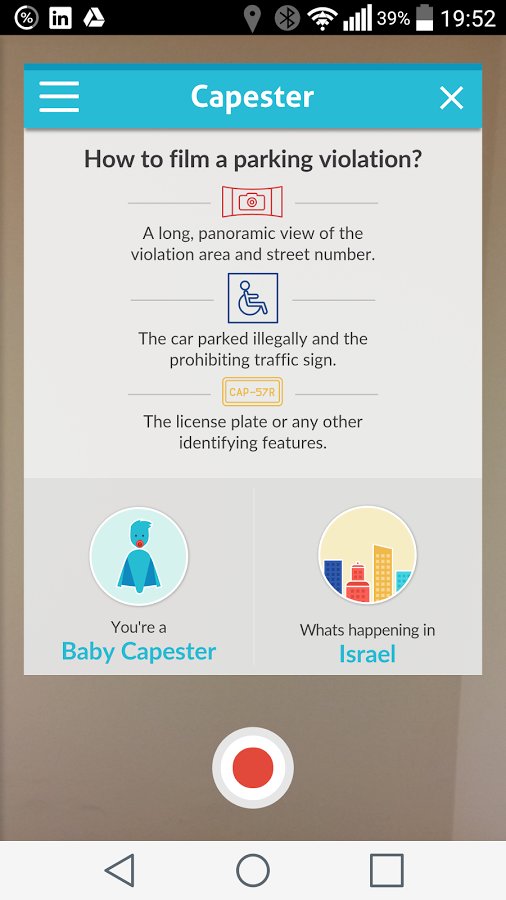 A screenshot of Capester at work on the Android platform (photo credit: Ohad)